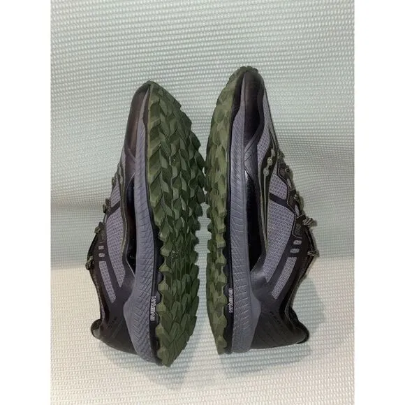 Saucony Peregrine 8 Everun Trail Running Shoes Men’s Size 14 S20424-1 Black
