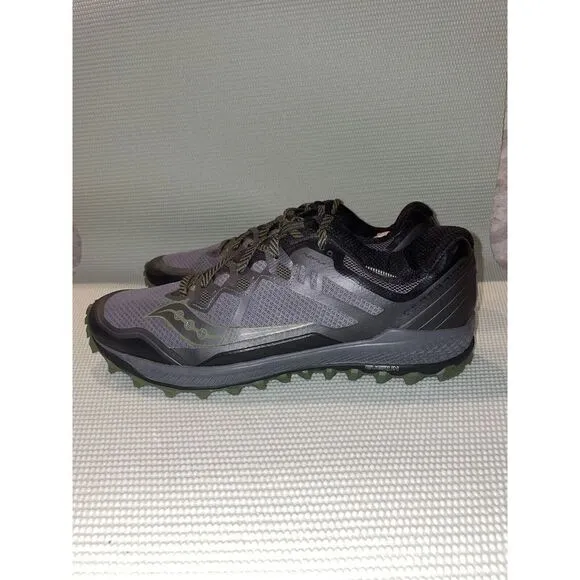 Saucony Peregrine 8 Everun Trail Running Shoes Men’s Size 14 S20424-1 Black