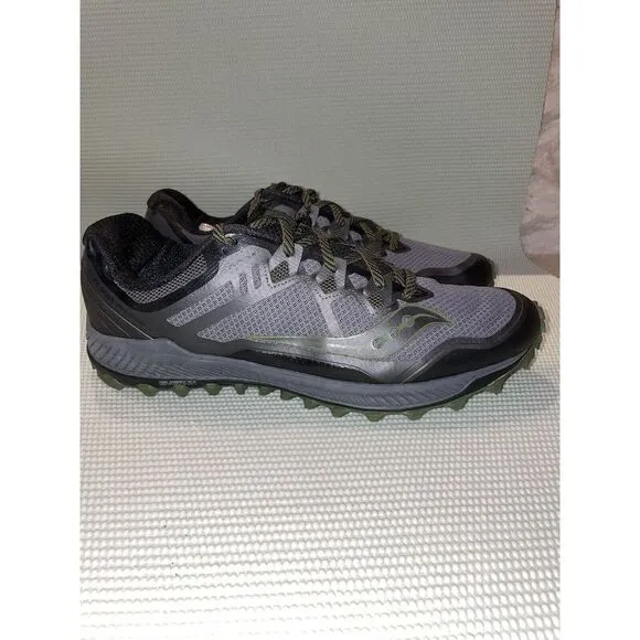 Saucony Peregrine 8 Everun Trail Running Shoes Men’s Size 14 S20424-1 Black