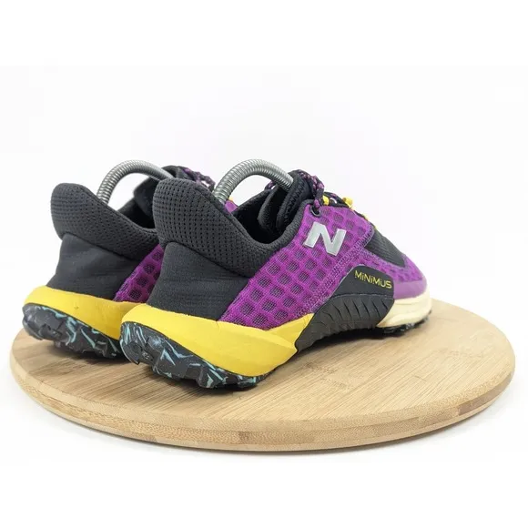 Size 10 New Balance Minimus Trail Womans Running Shoes Purple Black Hiking 2024