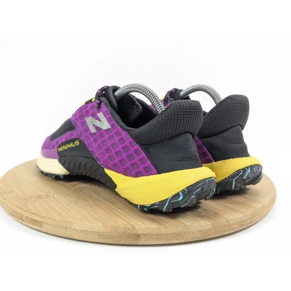 Size 10 New Balance Minimus Trail Womans Running Shoes Purple Black Hiking 2024