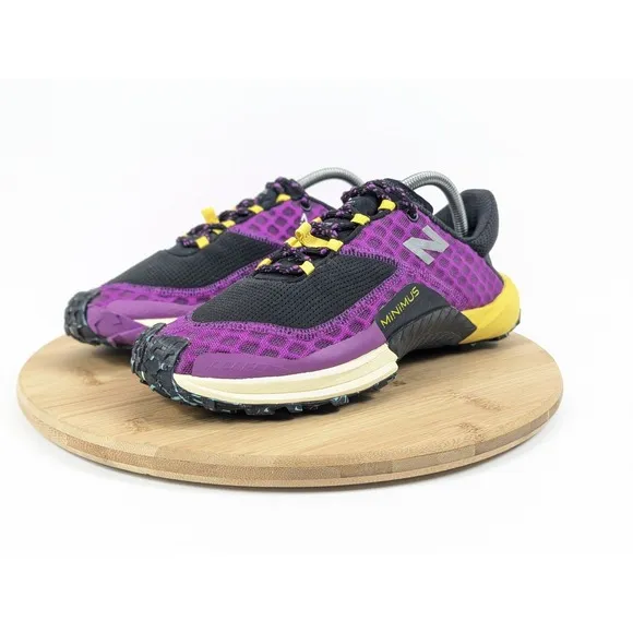 Size 10 New Balance Minimus Trail Womans Running Shoes Purple Black Hiking 2024