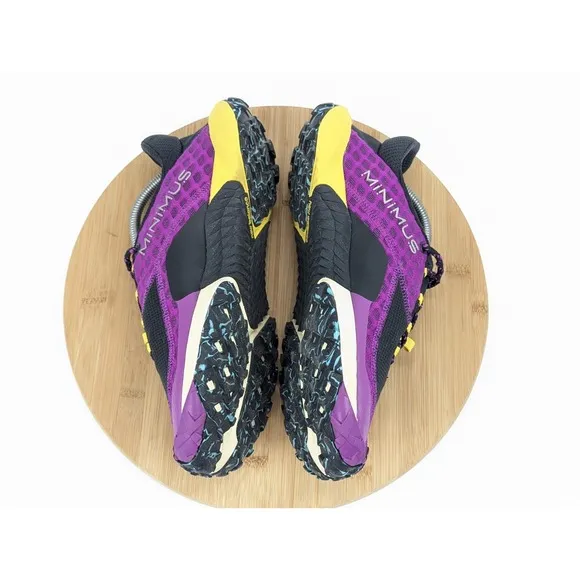Size 10 New Balance Minimus Trail Womans Running Shoes Purple Black Hiking 2024