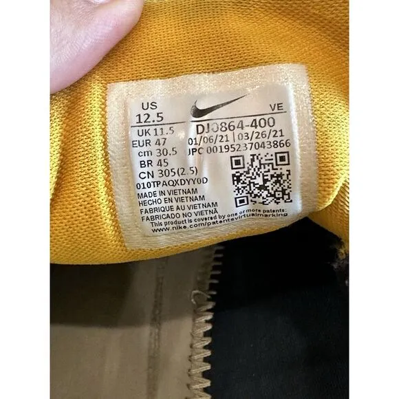 Size 12.5 - Nike Air Zoom Pegasus‎ 38 West Virginia