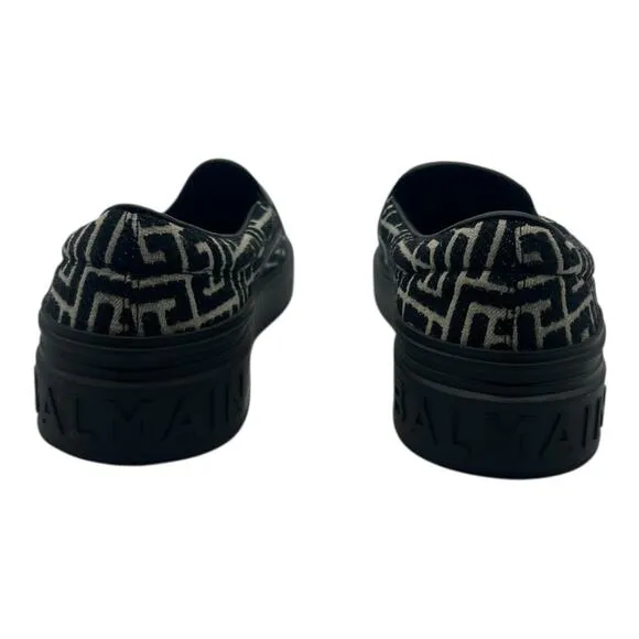 Size 13US - Balmain B-Court Monogram Men's Slip On Sneakers