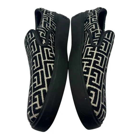 Size 13US - Balmain B-Court Monogram Men's Slip On Sneakers