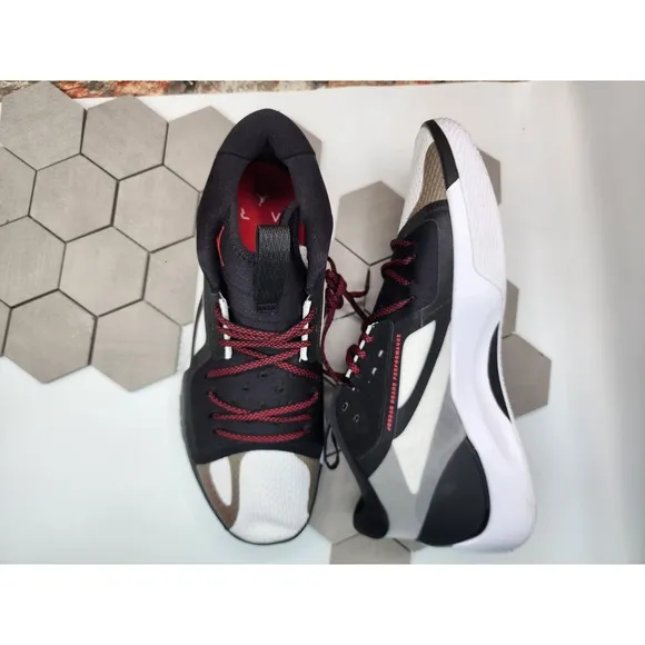 Size 14 - Jordan Zoom Separate Black Sky Gray 2022 Team Cement Bred Basketball