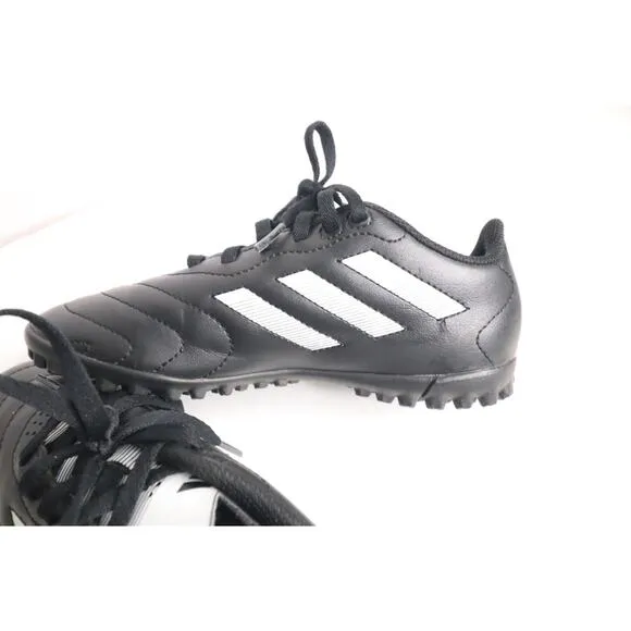 Size 2 Youth Adidas Goletto VIII Turf Shoes Black Kid's Stripe Adidas AGY5781