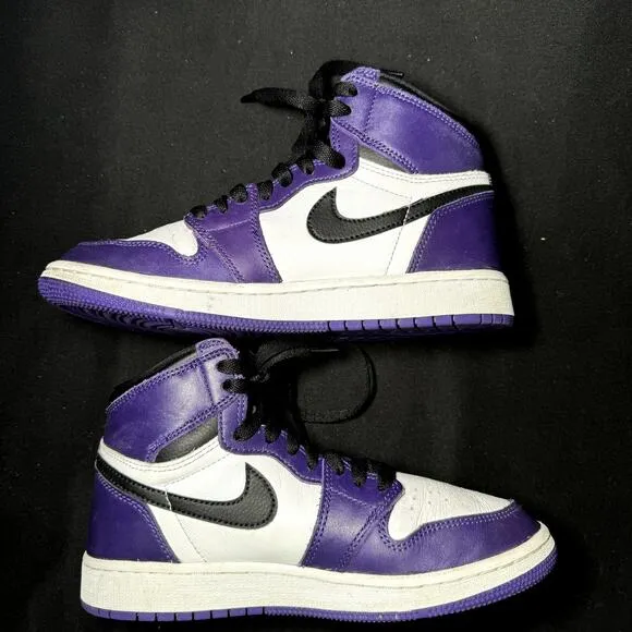 Size 4.5 - Nike Air Jordan 1 Retro High OG GS Court Purple 2.0 Men's Shoes