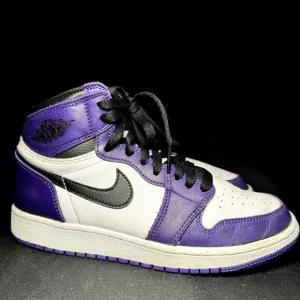 Size 4.5 - Nike Air Jordan 1 Retro High OG GS Court Purple 2.0 Men's Shoes