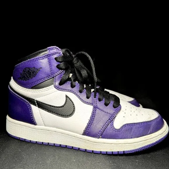 Size 4.5 - Nike Air Jordan 1 Retro High OG GS Court Purple 2.0 Men's Shoes