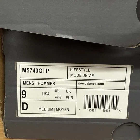 Size 9 - New Balance 57/40 GTX Black