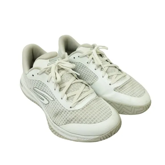 Skechers Mens Viper Court Pro Pickleball Sneaker Shoes White M 7.5/Womens 9
