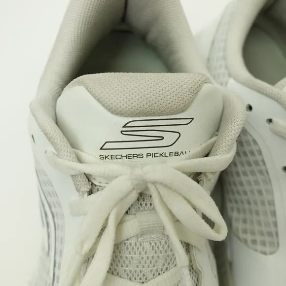Skechers Mens Viper Court Pro Pickleball Sneaker Shoes White M 7.5/Womens 9