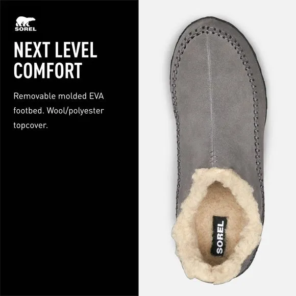SOREL MEN'S MANAWAN LL SLIPPER - QUARRY - 11