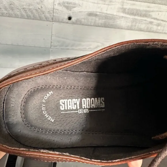 Stacy Adams Dickinson Brown Cap Toe Oxfords 11.5