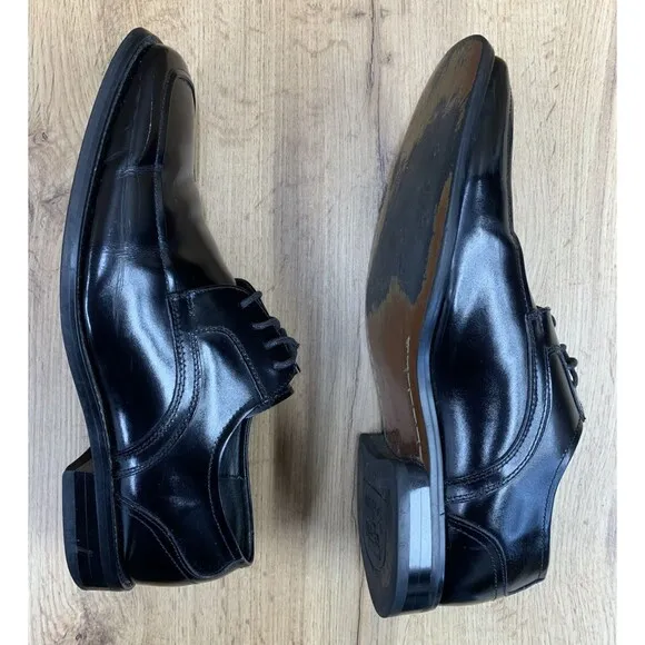 Stacy Adams Mens Derby Dress Shoes Lace Up Dress Black 2011-001 Size 9.5 W