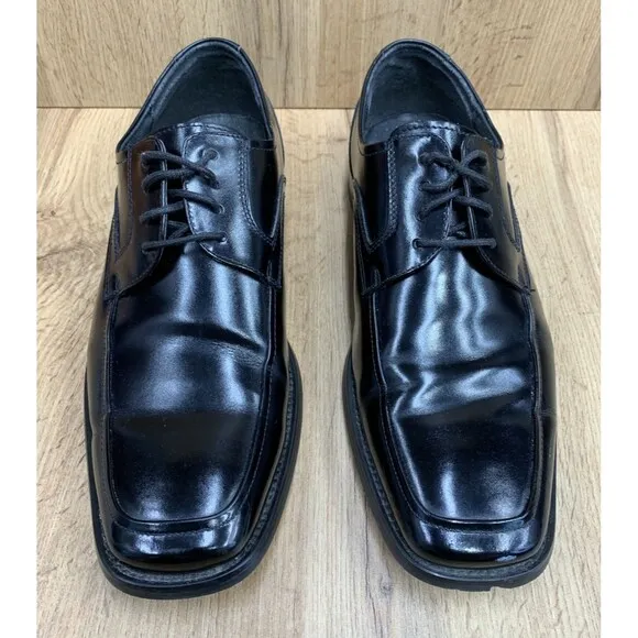 Stacy Adams Mens Derby Dress Shoes Lace Up Dress Black 2011-001 Size 9.5 W