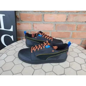Sz 13 Puma Rebound V6 Low Open Road Lace Up  Mens Black Sneaker Dunk Shoes