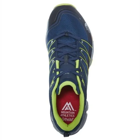 The North Face Litewave Ampere Trail Sneakers Cosmic Blue/ Lantern Green Size 11