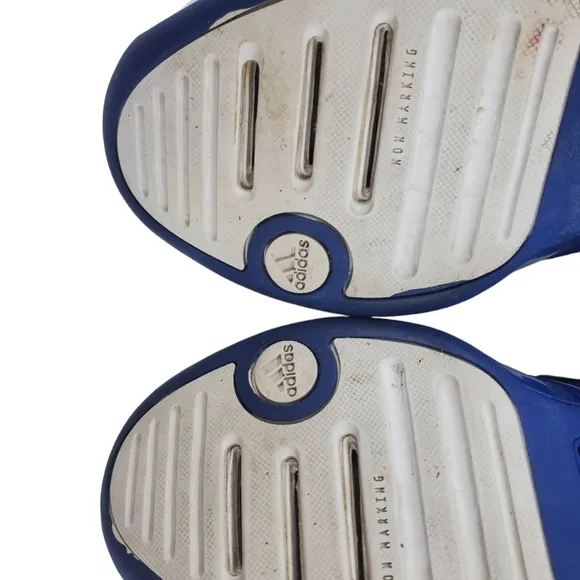Tim Duncan Adidas Shoes Mens sz 8.5 Climacool White Blue Basketball Sneakers