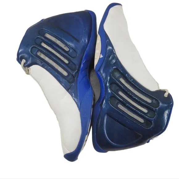 Tim Duncan Adidas Shoes Mens sz 8.5 Climacool White Blue Basketball Sneakers