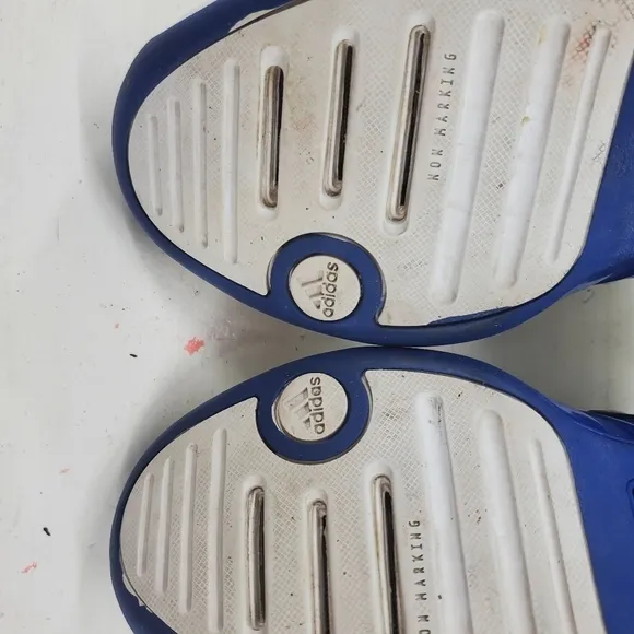 Tim Duncan Adidas Shoes Mens sz 8.5 Climacool White Blue Basketball Sneakers