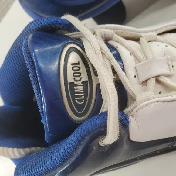 Tim Duncan Adidas Shoes Mens sz 8.5 Climacool White Blue Basketball Sneakers