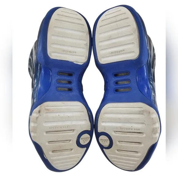 Tim Duncan Adidas Shoes Mens sz 8.5 Climacool White Blue Basketball Sneakers