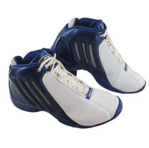 Tim Duncan Adidas Shoes Mens sz 8.5 Climacool White Blue Basketball Sneakers