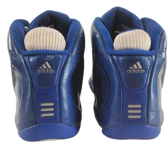 Tim Duncan Adidas Shoes Mens sz 8.5 Climacool White Blue Basketball Sneakers