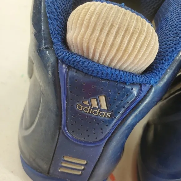 Tim Duncan Adidas Shoes Mens sz 8.5 Climacool White Blue Basketball Sneakers