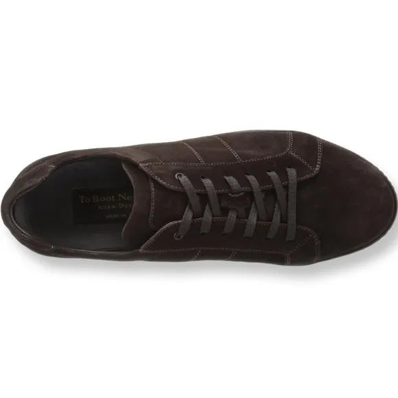 To Boot New York Adam Derrick Elsons Lace Up Dark Brown Suede Sneakers Size 9.5