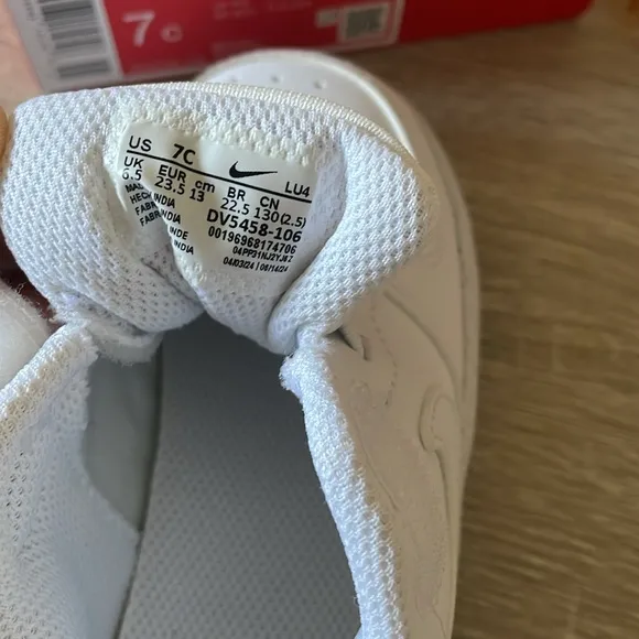 Toddler Nike court shoes