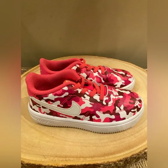 Toddler's Nike Court Borough Low Recraft Pink Camo CUSTOMIZED Sz-10C AQ3978-800
