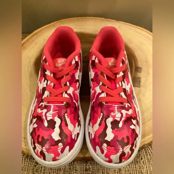 Toddler's Nike Court Borough Low Recraft Pink Camo CUSTOMIZED Sz-10C AQ3978-800