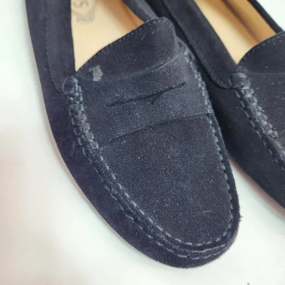 Tod's Gommino Driving Shoes Black Suede (XXW00G00010RE0B999) - EU 38.5 US 7.5