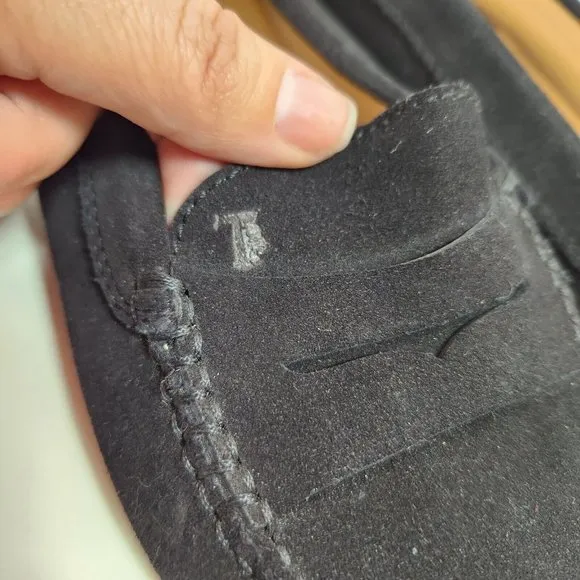 Tod's Gommino Driving Shoes Black Suede (XXW00G00010RE0B999) - EU 38.5 US 7.5