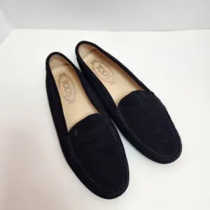 Tod's Gommino Driving Shoes Black Suede (XXW00G00010RE0B999) - EU 38.5 US 7.5