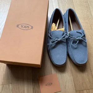 Tod's Men's RUBBER MOCASSIN DARK CLAY Gommino Driving Shoes 38 Gray Loafer