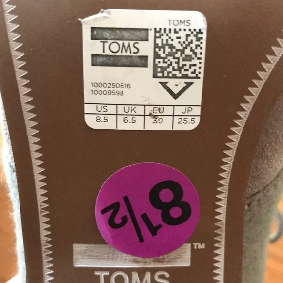 TOMS 8.5 lace up LUNATA TAUPE TAN HEEL ANKLE BOOTIES Boots shoes