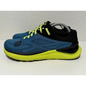 TOPO ATHLETIC Mens Ultrafly 3 Running Shoes Sz 8.5 Blue Green Trail NO INSOLES