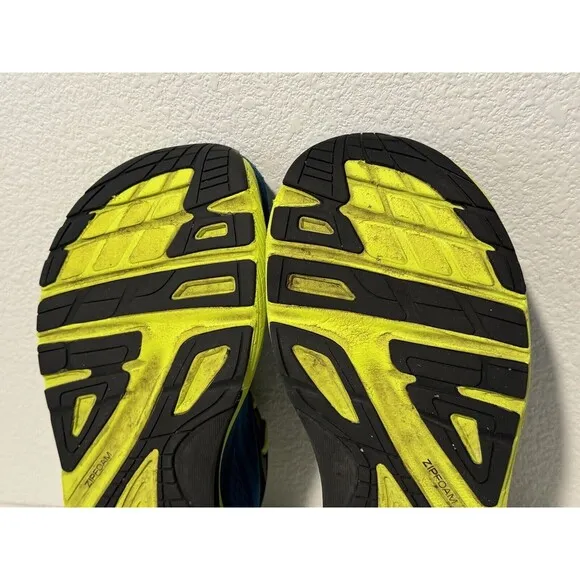 TOPO ATHLETIC Mens Ultrafly 3 Running Shoes Sz 8.5 Blue Green Trail NO INSOLES