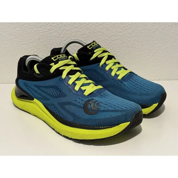 TOPO ATHLETIC Mens Ultrafly 3 Running Shoes Sz 8.5 Blue Green Trail NO INSOLES