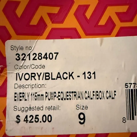 Tory Burch Black and White Women's Shoes