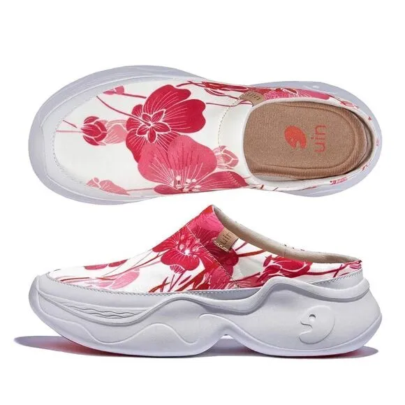 UIN Women's Mules Comfort Shoes Casual Slippers (Pink Lady Palma VI)133 no box