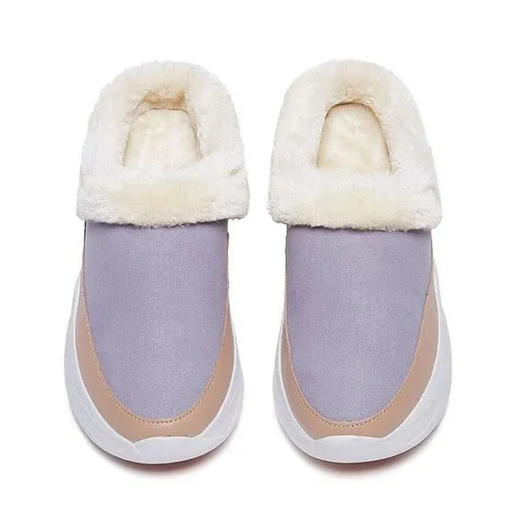 UIN Women's Mules Comfort Shoes Casual Household Slippers (LIGHT GREY PALMA VI)