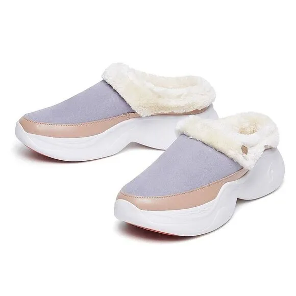 UIN Women's Mules Comfort Shoes Casual Household Slippers (LIGHT GREY PALMA VI)