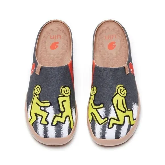 UIN Men's Slipper Comfort Mules Walking Casual Slip Ons Shoes (Abbey Road 2)