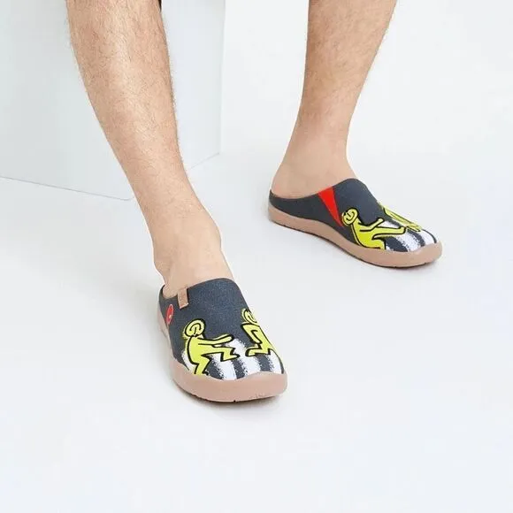 UIN Men's Slipper Comfort Mules Walking Casual Slip Ons Shoes (Abbey Road 2)